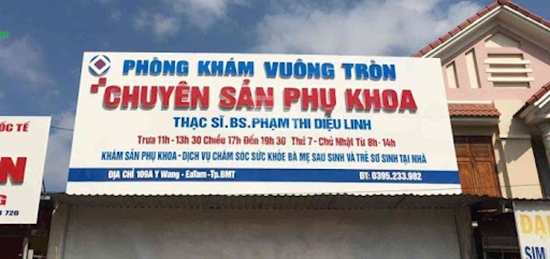 Biển hiệu phòng khám sản phụ khoa được thi công theo quy định tiêu chuẩn của nhà nước