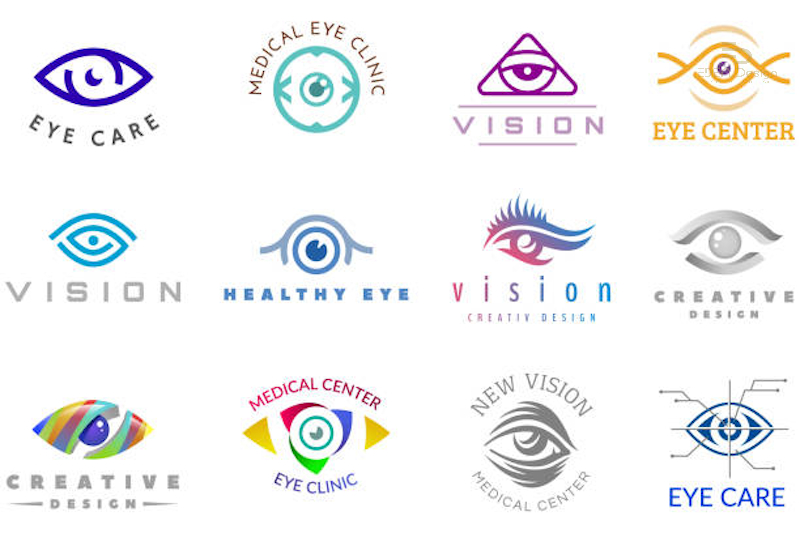 Logo phòng khám mắt với nhiều phong cách đa dạng và ấn tượng