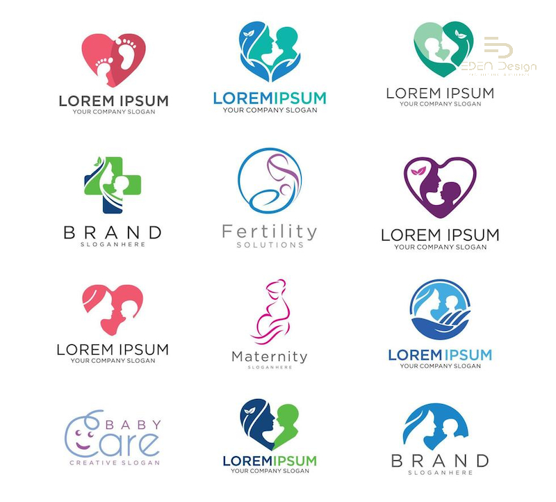 Mẫu logo cho phòng khám sản phụ khoa vô cùng đa dạng