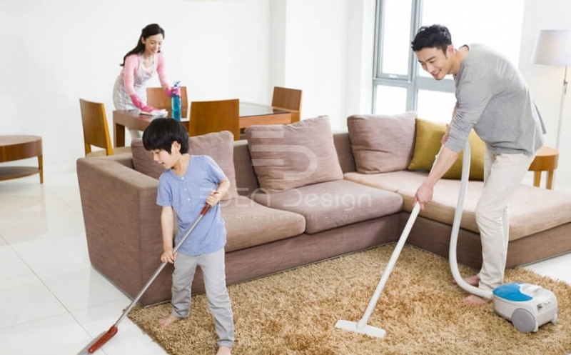 Dọn dẹp nhà cửa thường xuyên góp phần đáng kể trong việc loại bỏ kiến