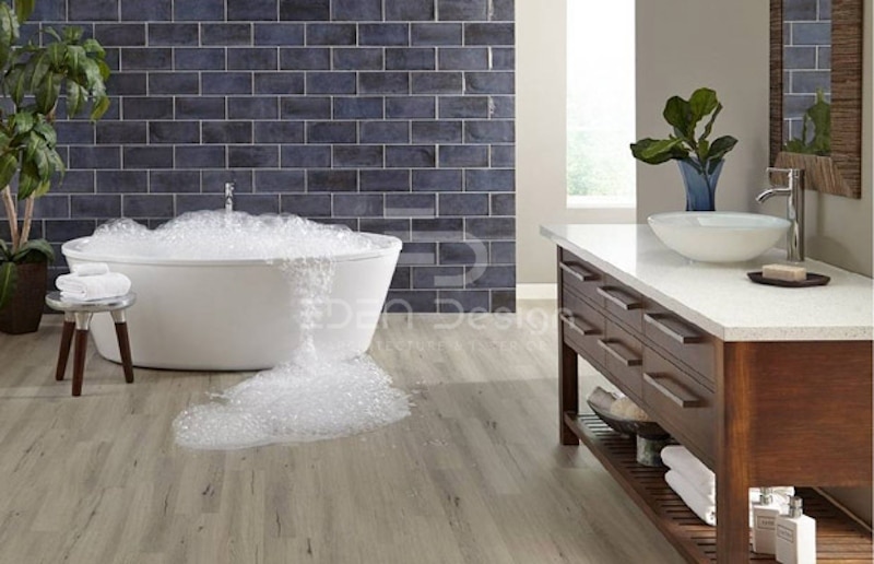 Nên sử dụng sàn có màu sắc sáng để giúp không gian được nới lỏng