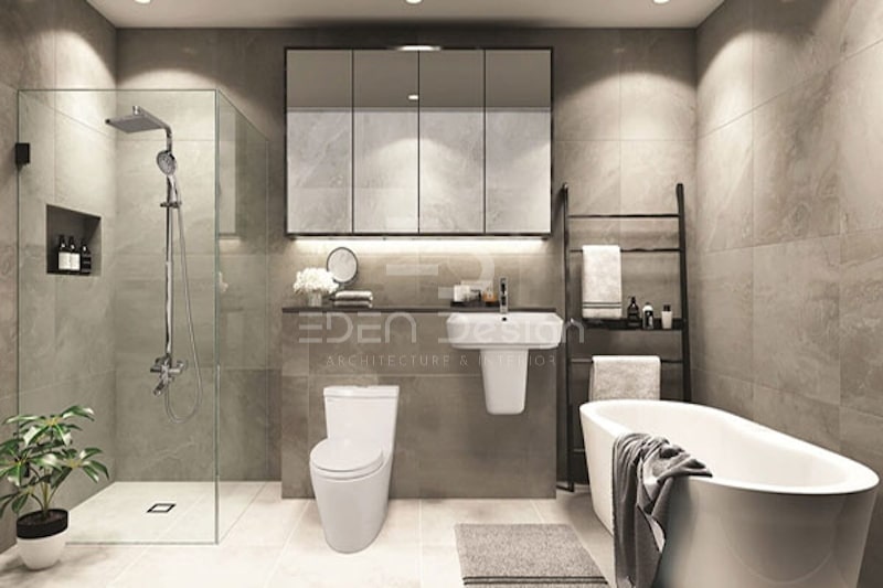 Nội thất cũng là yếu tố quyết định chất lượng và vẻ đẹp của phòng tắm