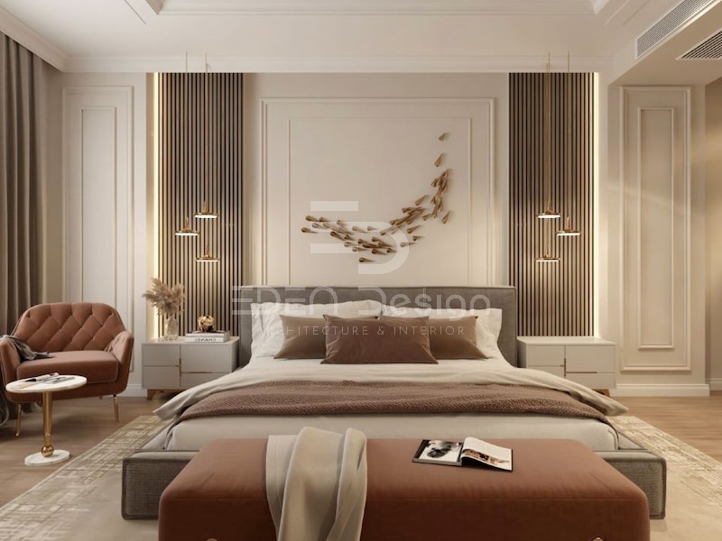 Phong cách Luxury với tông màu vàng trầm ấm