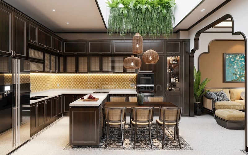 Qua thiết kế theo phong cách Indochine cũng thể hiện được sự sang trọng và gần gũi