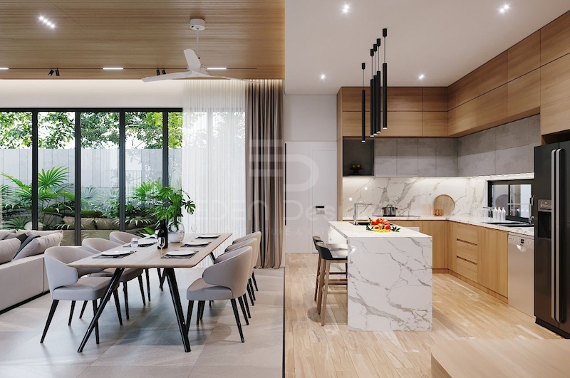 Sắp xếp đồ dùng hợp lý sẽ tiện lợi hơn khi bạn nấu nướng hay bài trí thức ăn