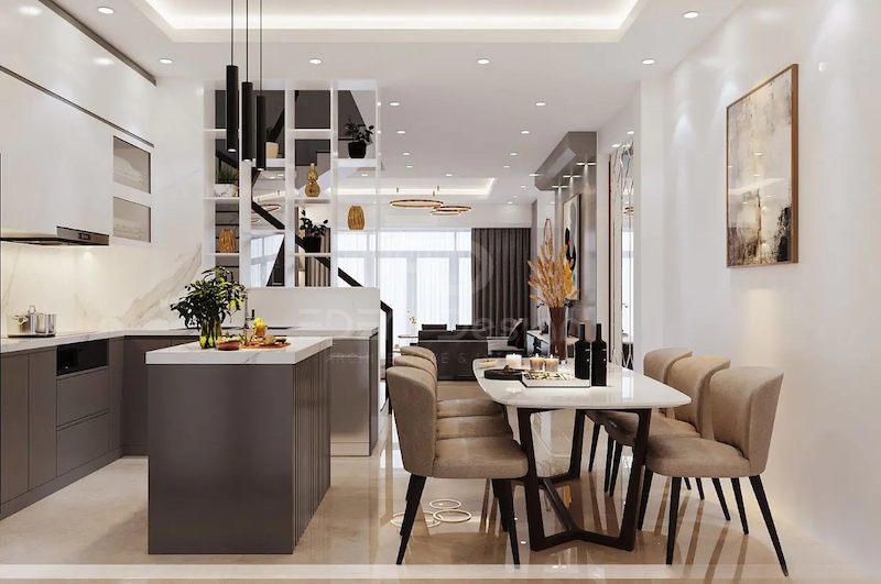 Sắp xếp khu vực không hợp lý sẽ trở nên rối ren khi vào bếp chế biến thức ăn