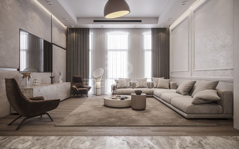 Lựa chọn màu sơn phù hợp giúp căn phòng được thoáng đãng và có điểm nhấn