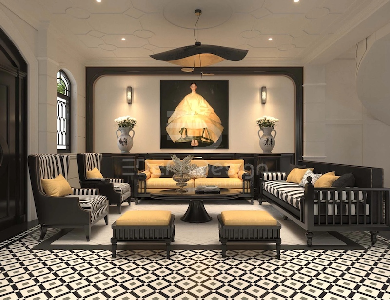 Thiết kế thời thượng Indochine là sự kết hợp giữa kiến trúc Pháp và Á Đông
