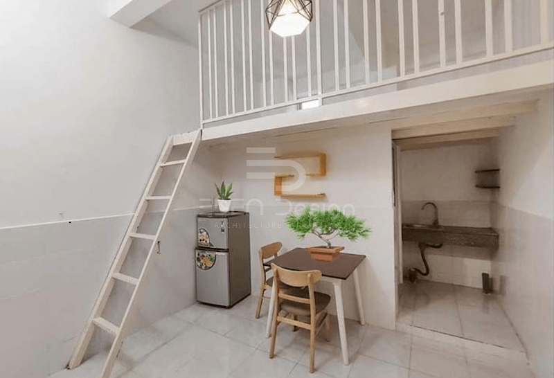 Dùng gác xép để giúp không gian căn phòng có thêm khu vực riêng biệt