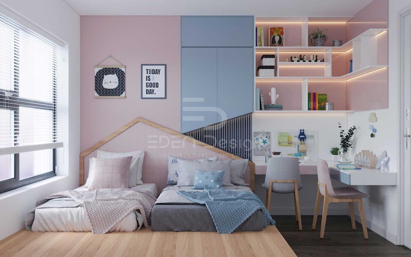 Thiết kế phòng trọ 12m2 đơn giản vừa giúp nới lỏng không gian vừa gọn gàng