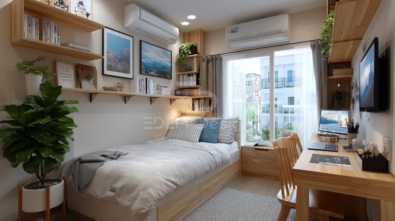 Thiết kế hiện đại thêm điểm nhấn và những bức tranh giúp phòng trở nên độc đáo
