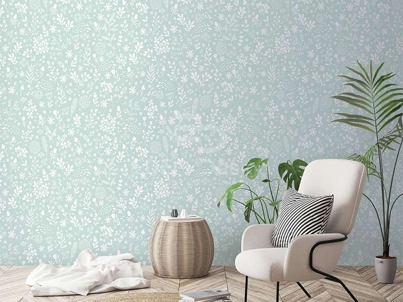 Sử dụng giấy dán tường sẽ giúp không gian như được làm mới và có điểm nhấn hơn