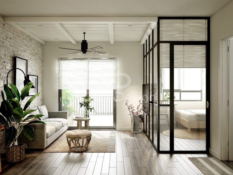 Phong cách phòng trọ 25m2 hiện đại sẽ giúp không gian năng động và mới mẻ