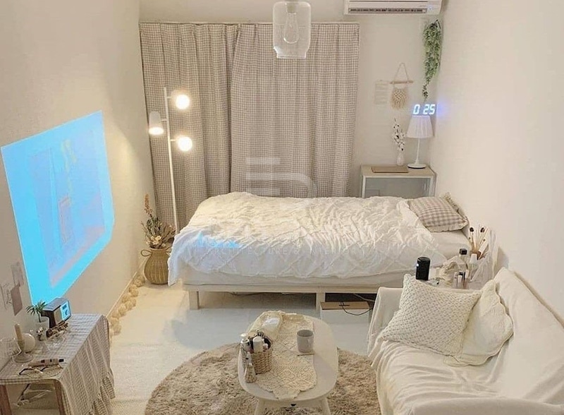 Sử dụng rèm để che ánh sáng từ bên ngoài khi cần thiết
