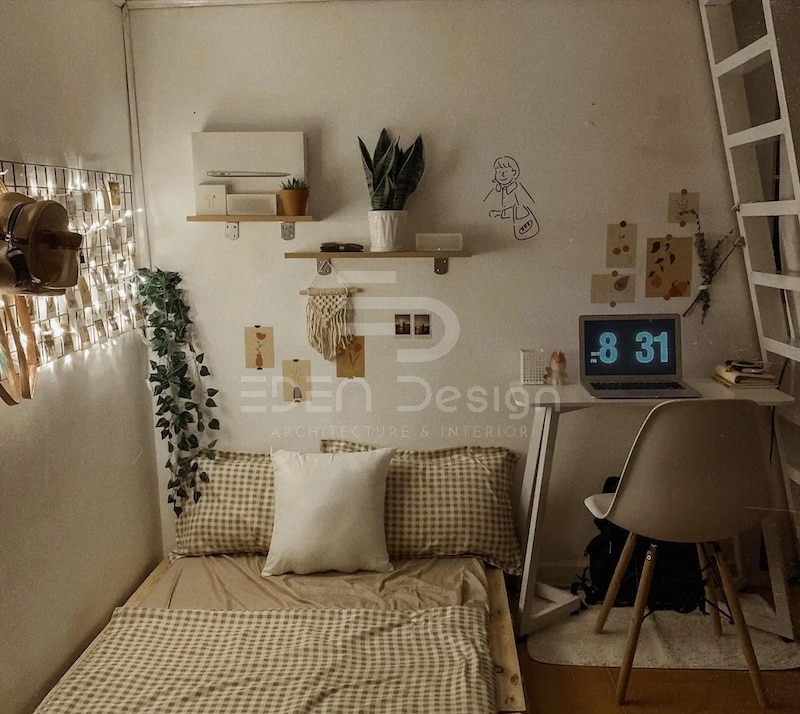 Phòng trọ 9m2 không gác sẽ dễ dàng trang trí theo phong cách của bạn