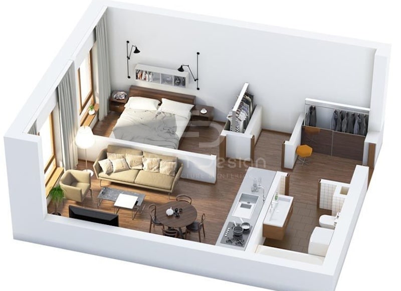 Mẹo trang trí và thiết kế phòng trọ 30m2 đẹp mắt và hiện đại